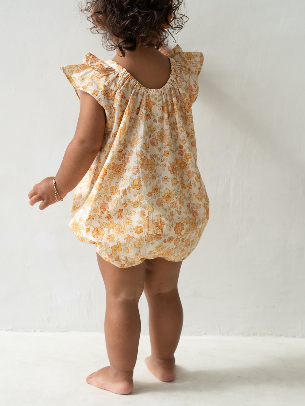 Opie Romper - Buttercup Print