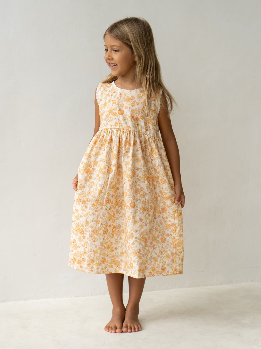 Eden Dress - Buttercup Print