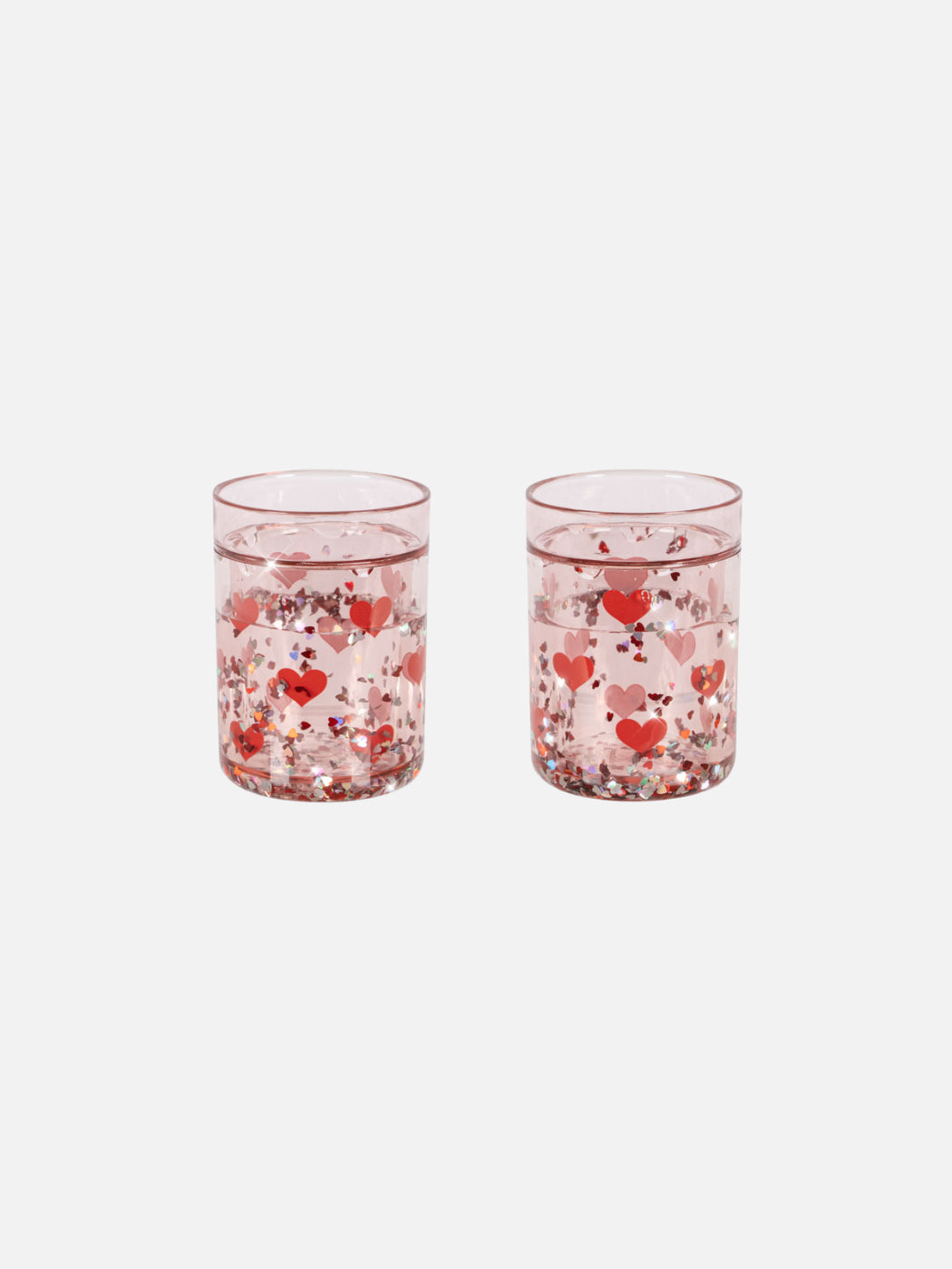 Glitter Cups 2 Pack - Hearts