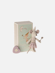 Tooth Fairy Mouse in Matchbox - Purple Little Sister