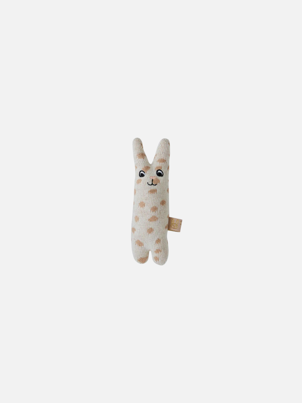 Knitted Baby Rattle - Rabbit